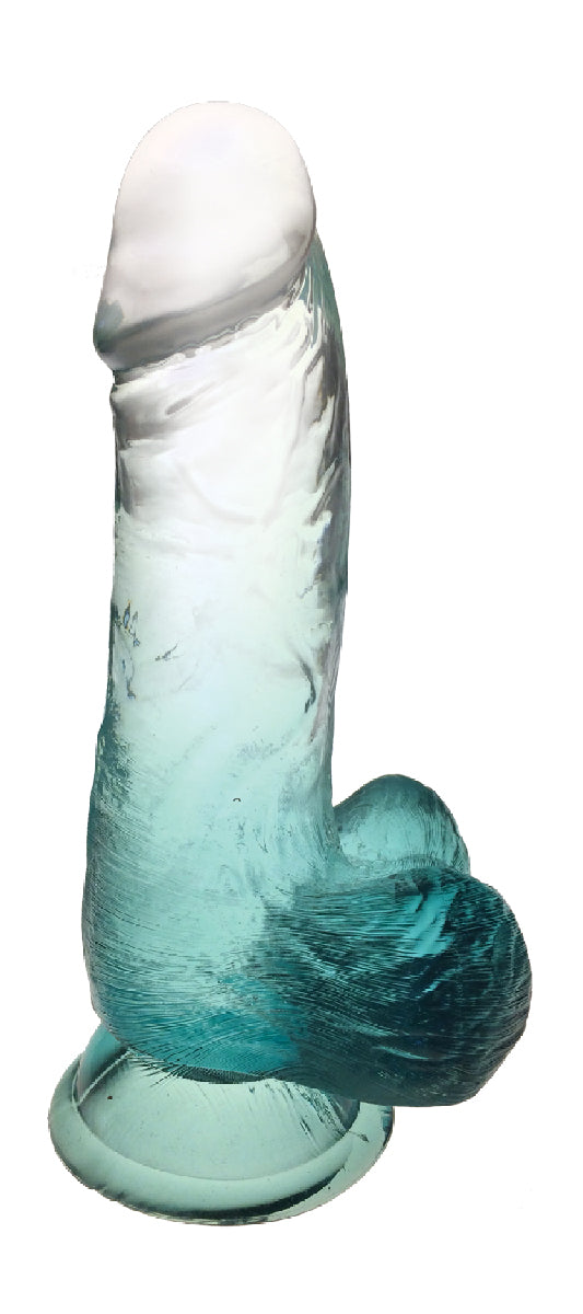 Shades - 6 Inch Gradient Penis - Emerald | 847841013017 | Discreet Personal Wellness