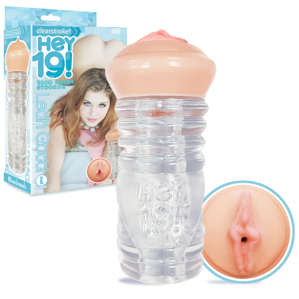 Hey 19 - Clear Vagina Celebrity Stroker - Leah Gotti | 847841024204 | Discreet Personal Wellness
