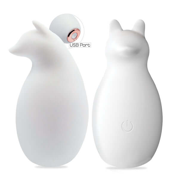 Buzzy Buddies Sexy Like a Fox - White | 847841040402 | Discreet Personal Wellness