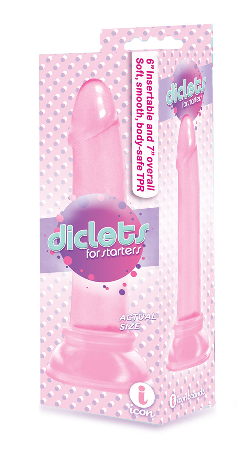 The 9's - Diclet's 7 Inch Jelly Penis - Pink Pink | 847841026789 | Discreet Personal Wellness