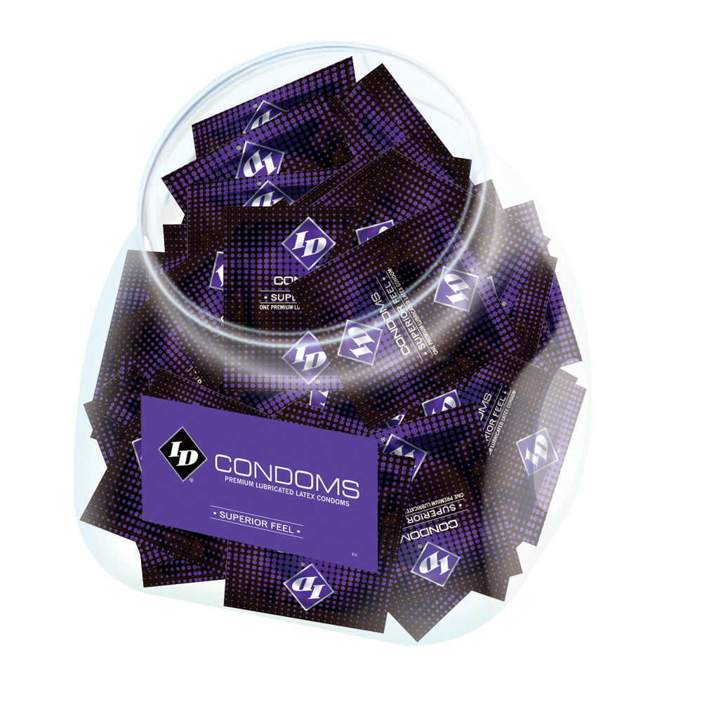 ID Condoms - Superior Feel - 144 Piece Jar | | Discreet Personal Wellness