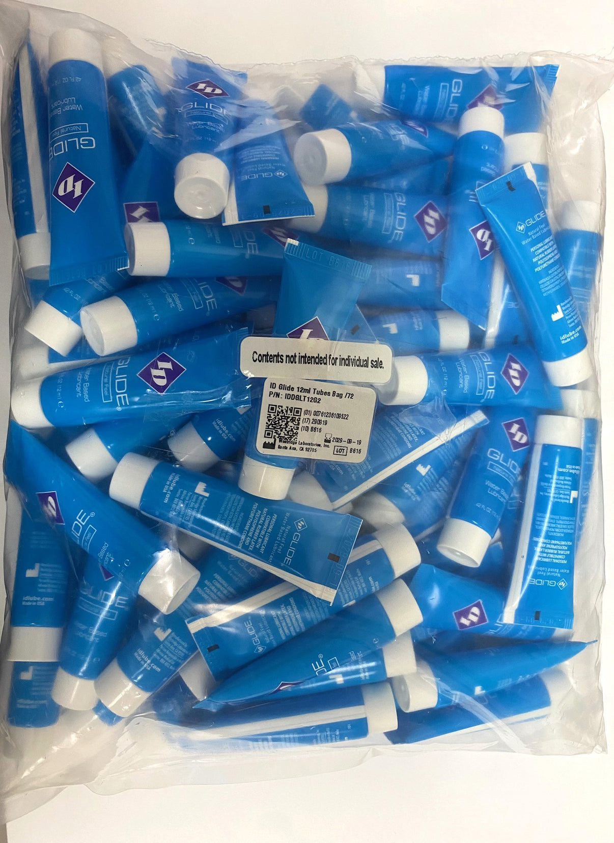 Glide 12ml Tubes - Bag of 72 | 761236109522 | Discreet Personal Wellness