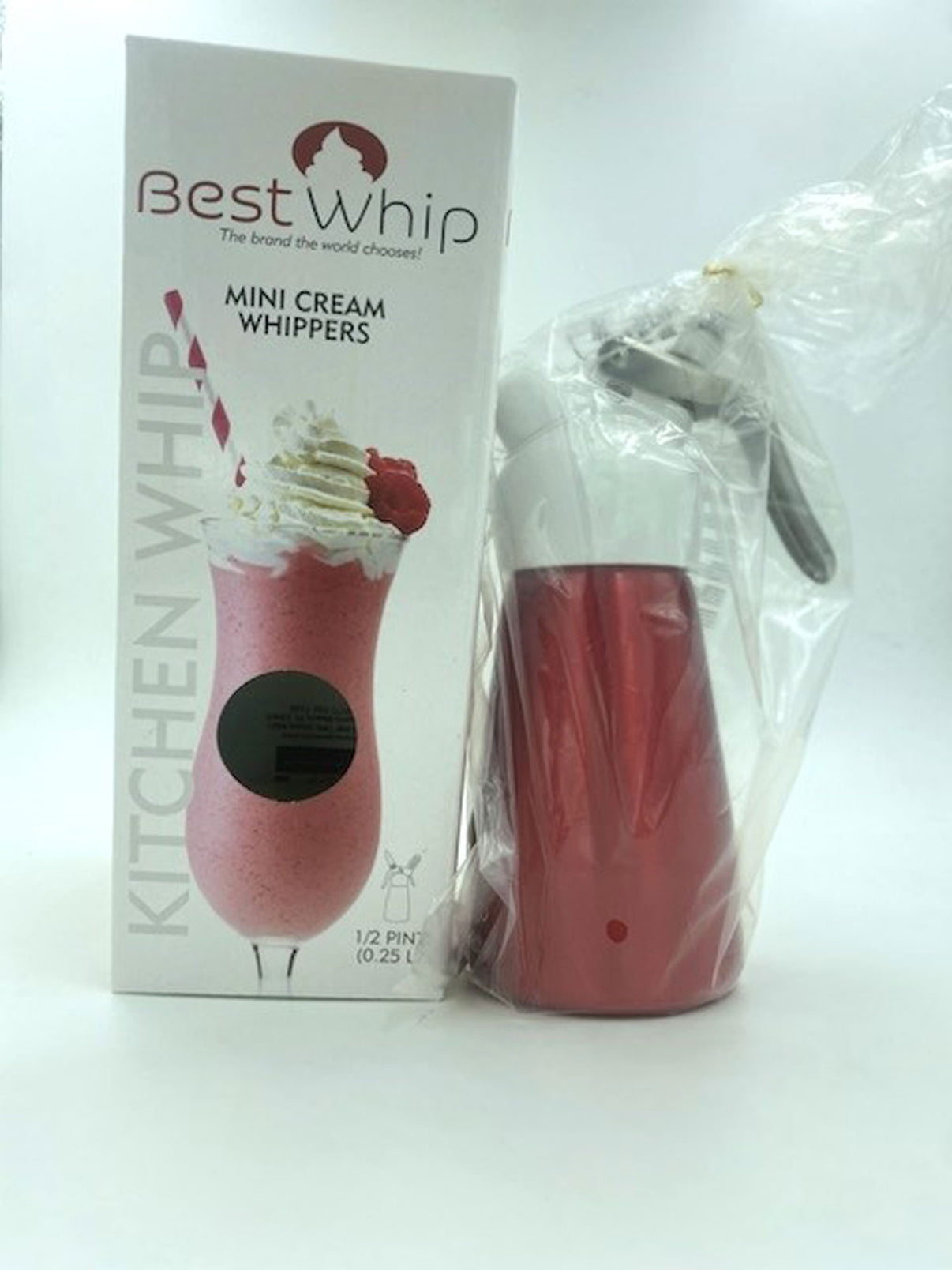Mini Cream Whipper 1/2 Pint - Red | 811490700048 | Discreet Personal Wellness