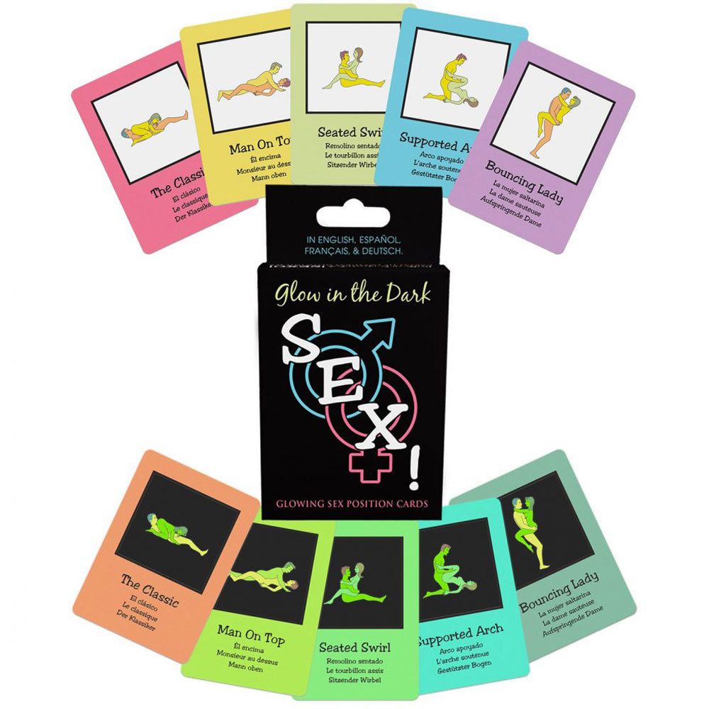 Glow-in-the-Dark Sex Cards | 825156111215 | Discreet Personal Wellness