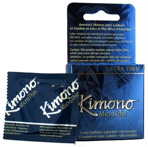 Kimono Microthin Ultra Thin - 3 Pack | 016169050039 | Discreet Personal Wellness