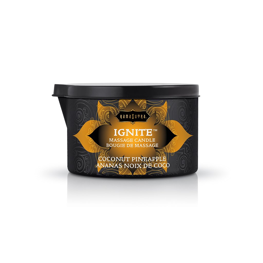 Ignite Coconut Pineapple Massage Candle - 6 Oz | 739122102278 | Discreet Personal Wellness