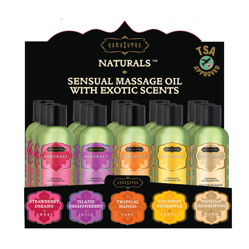 Naturals Massage Oil Pre Pack | 739122121026 | Discreet Personal Wellness