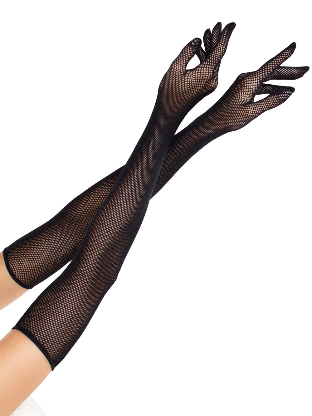 Opera Length Fishnet Gloves O/s - Black | 714718575049 | Discreet Personal Wellness