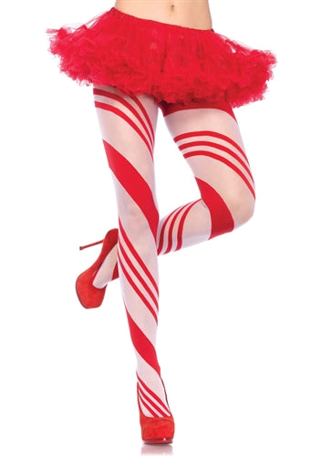Spandex Sheer Candy Striped Pantyhose | 714718513454 | Discreet Personal Wellness