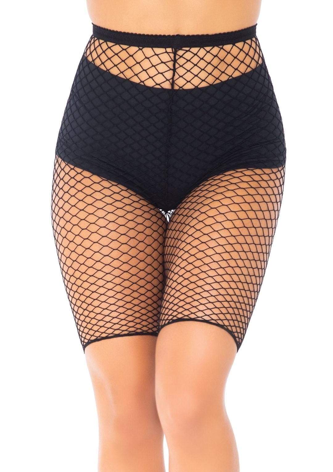 Industrial Fishnet Biker Shorts - One Size - Black | 714718548562 | Discreet Personal Wellness