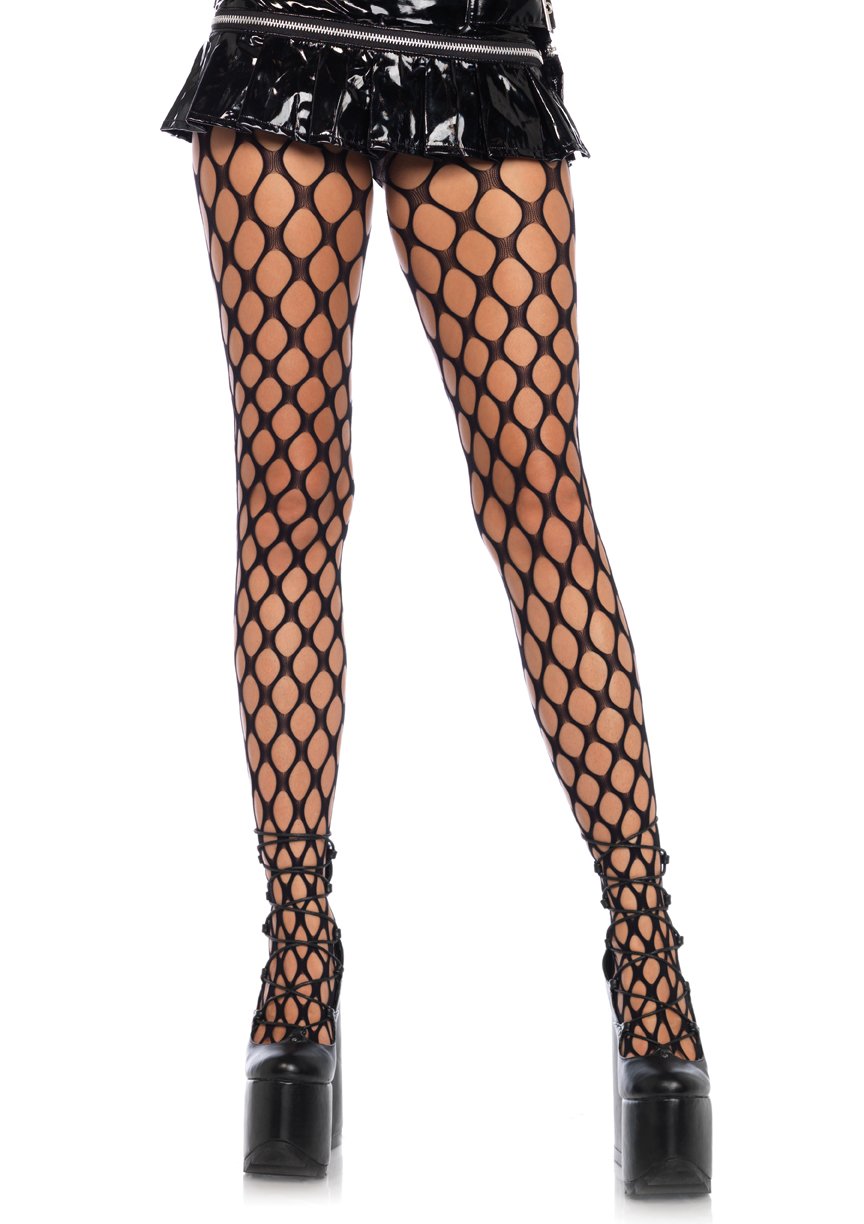 Jumbo Pothole Net Tights - Black - One Size | 714718531472 | Discreet Personal Wellness
