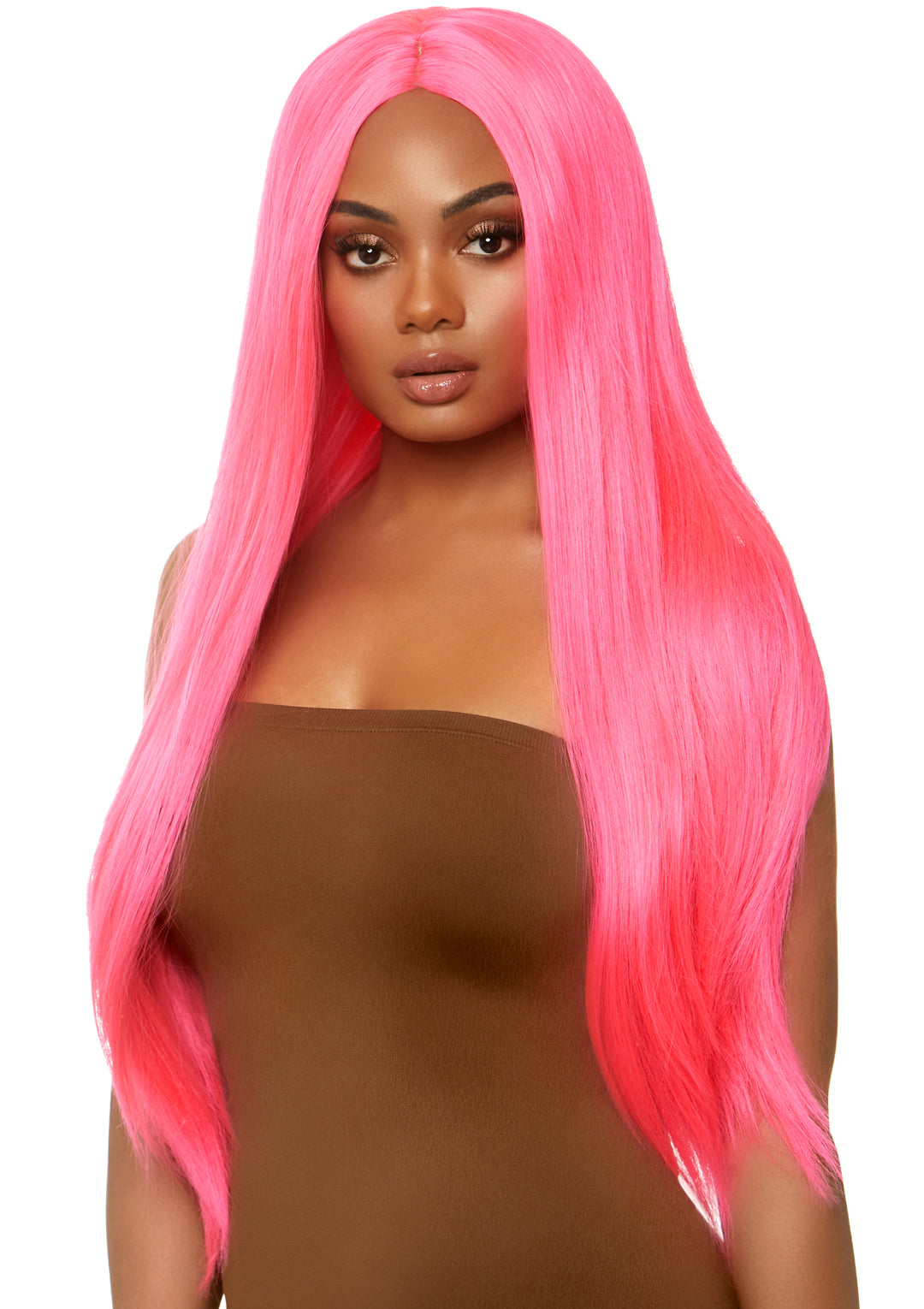 Long Straight Wig 33 Inch - Pink | 714718546469 | Discreet Personal Wellness