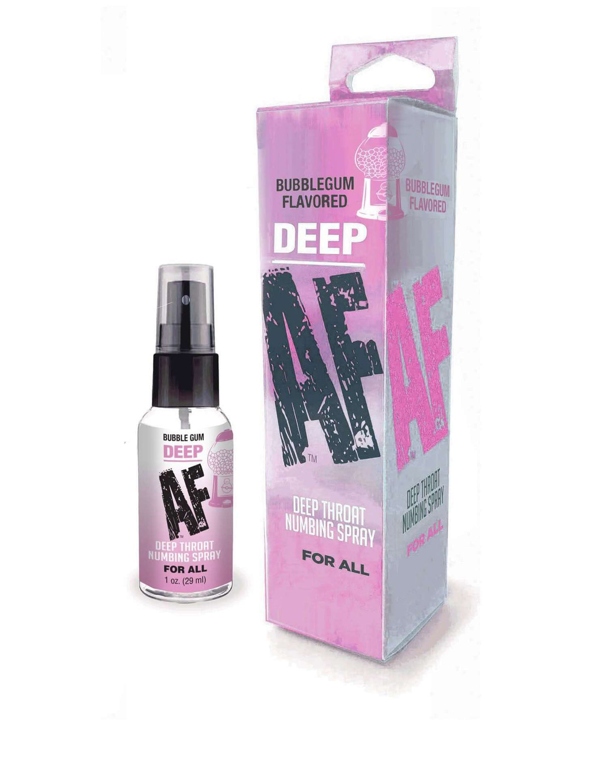 Deep AF Oral Numbing Spray 1oz – Bubblegum | 685634112031 | Discreet Personal Wellness
