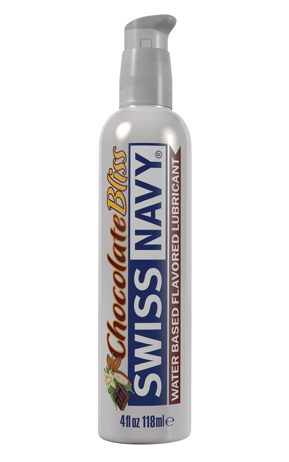 Swiss Navy Flavors Water Based Lubricant - Chocolate Bliss 4 Fl. Oz. | 699439000196 | Discreet Personal Wellness