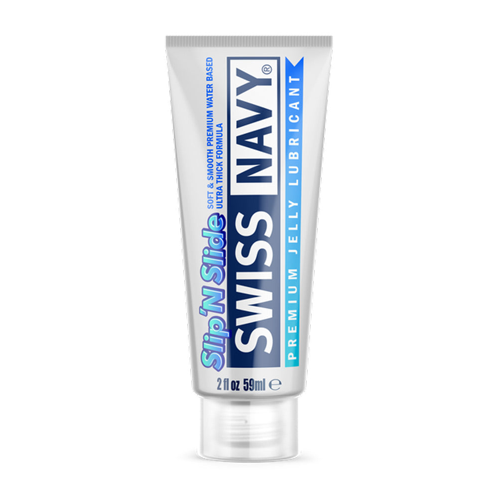 Swiss Navy Slip N Slide - Premium Jelly Lubricant - 2 Fl. Oz. | 699439006488 | Discreet Personal Wellness