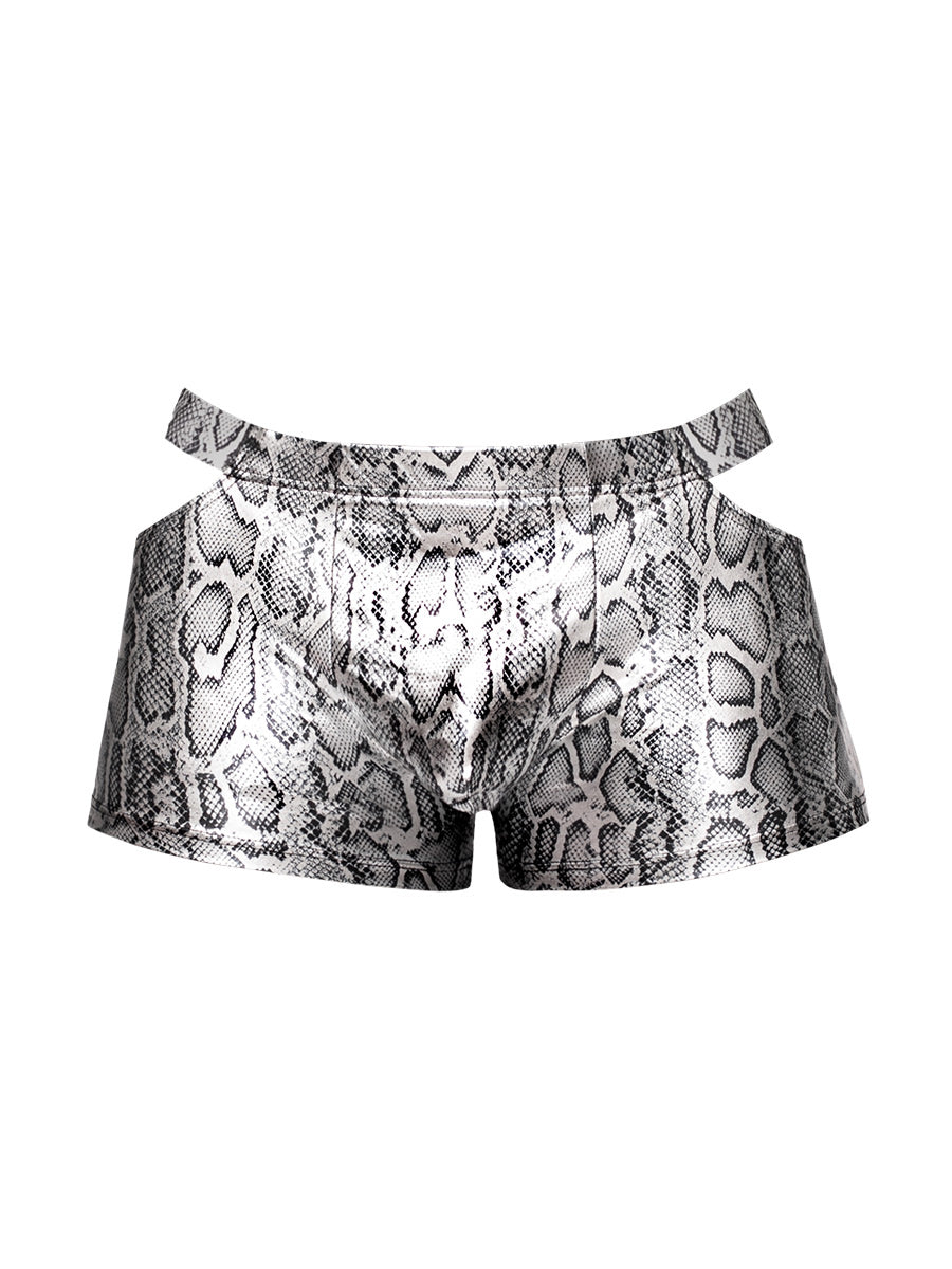 s'naked Pouch Short - Small - Silver/black | 845830090216 | Discreet Personal Wellness