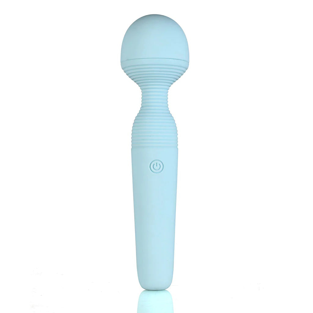 Grace Bendable Vibrating Pleasure Wand - Blue | 056031147337 | Discreet Personal Wellness