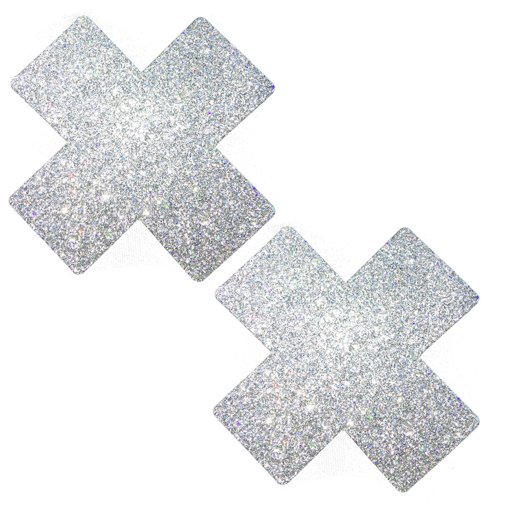 Silver Pixie Dust X-Factor Pasties | 733074134929 | Discreet Personal Wellness