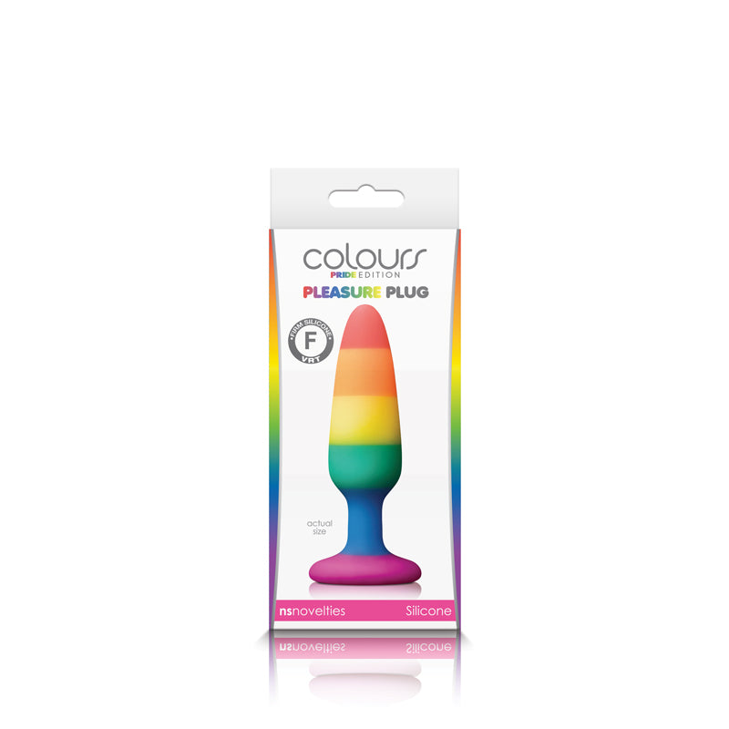 Colours - Pride Edition - Pleasure Butt Plug - Small - Rainbow | 657447100789 | Discreet Personal Wellness