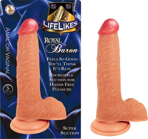 Lifelike Flesh Royal Baron 5 Inch | 782631201017 | Discreet Personal Wellness