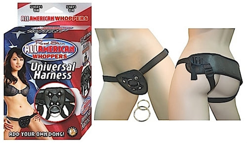 All American Whoppers-Universal Harness-Black | 782631232202 | Discreet Personal Wellness