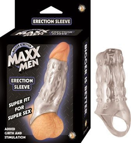 Maxx Men Erection Sleeve - Clear | 782631261714 | Discreet Personal Wellness