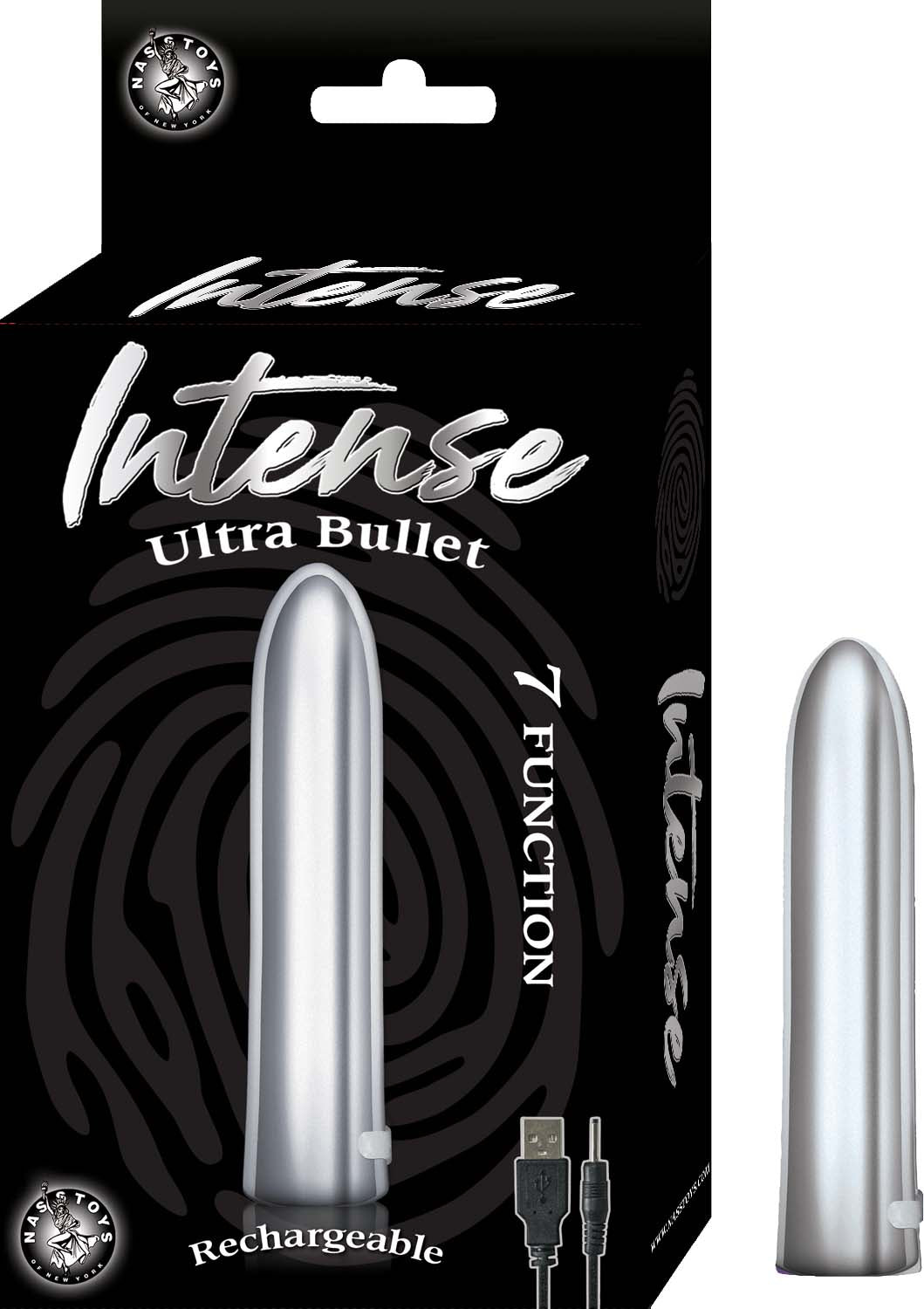 Intense Power Bullet - Silver | 782631279931 | Discreet Personal Wellness