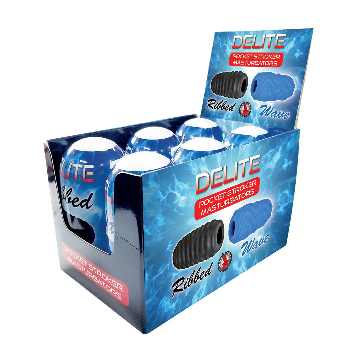 Delite Pocket Stroker Masturbators - 6 Pack | 782631326000 | Discreet Personal Wellness