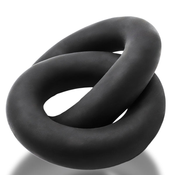 Shackle Double Link'd Penis/ball Rings - Black | 840215126511 | Discreet Personal Wellness