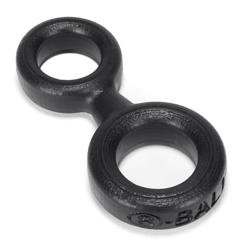 8-Ball Penisring With Attached Ball Ring Oxballs - Black | 840215100917 | Discreet Personal Wellness