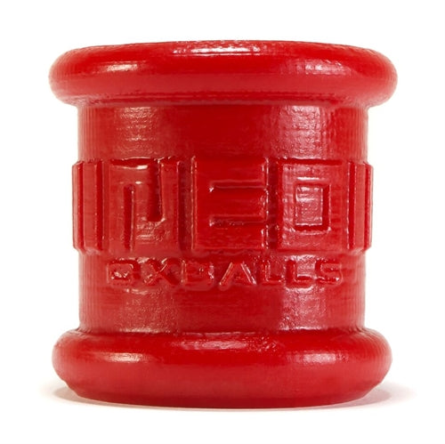 Neo 2 Inch Tall Ball Stretcher Squishy Silicone - Red | 840215104403 | Discreet Personal Wellness