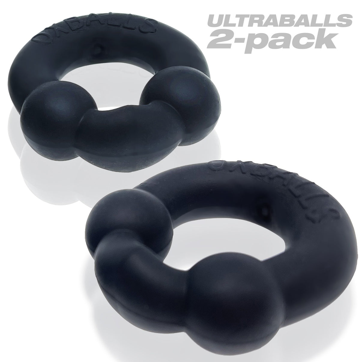 Ultraballs 2- Piece Penisring Set - Night Black | 840215121844 | Discreet Personal Wellness