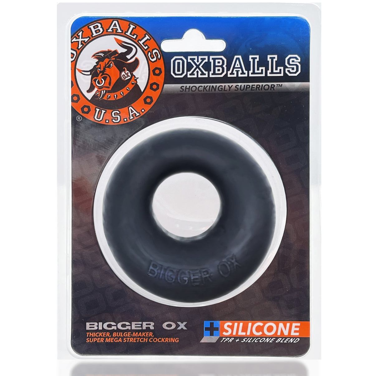 Bigger Ox Penisring - Black Ice | 840215120984 | Discreet Personal Wellness