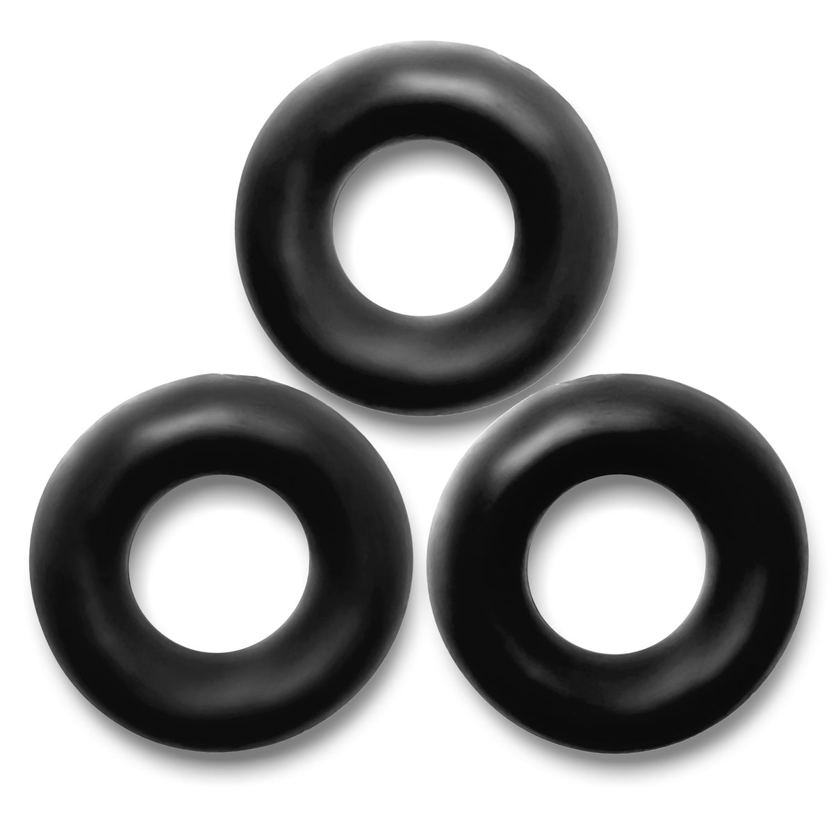 Fat Willy 3-Pack Jumbo C-Rings - Black | 840215121042 | Discreet Personal Wellness