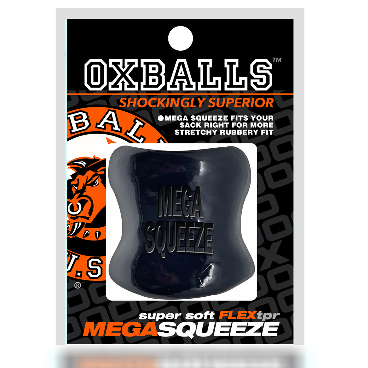 Mega Squeeze - Ergofit Ballstretcher - Black | 840215122636 | Discreet Personal Wellness