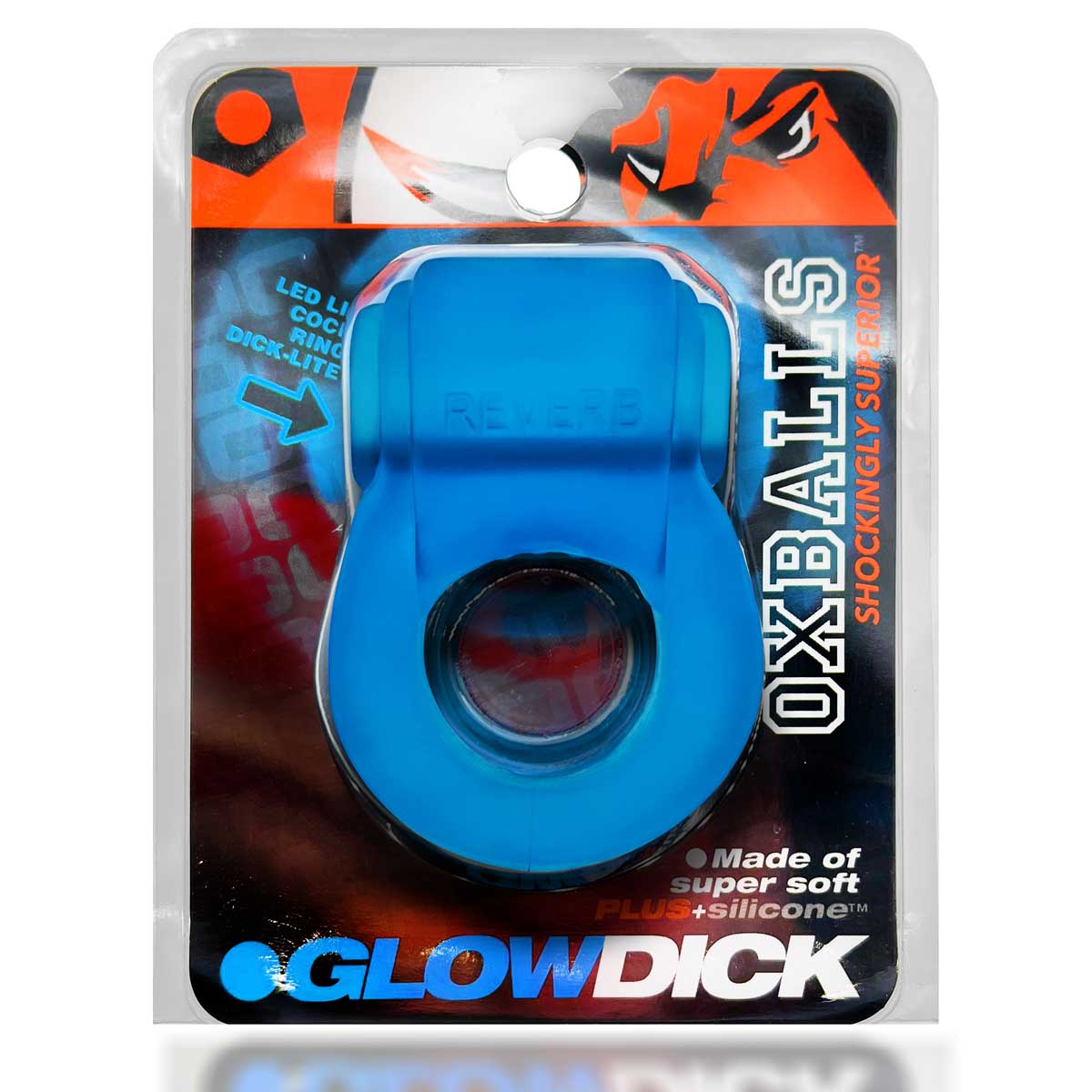 Glow Penis Penis Ring With Led - Blue Ice | 840215122728 | Discreet Personal Wellness