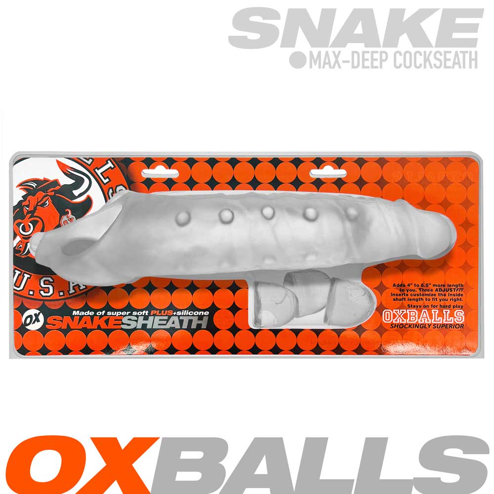 Snake Penisheath - Clear Ice | 840215122940 | Discreet Personal Wellness