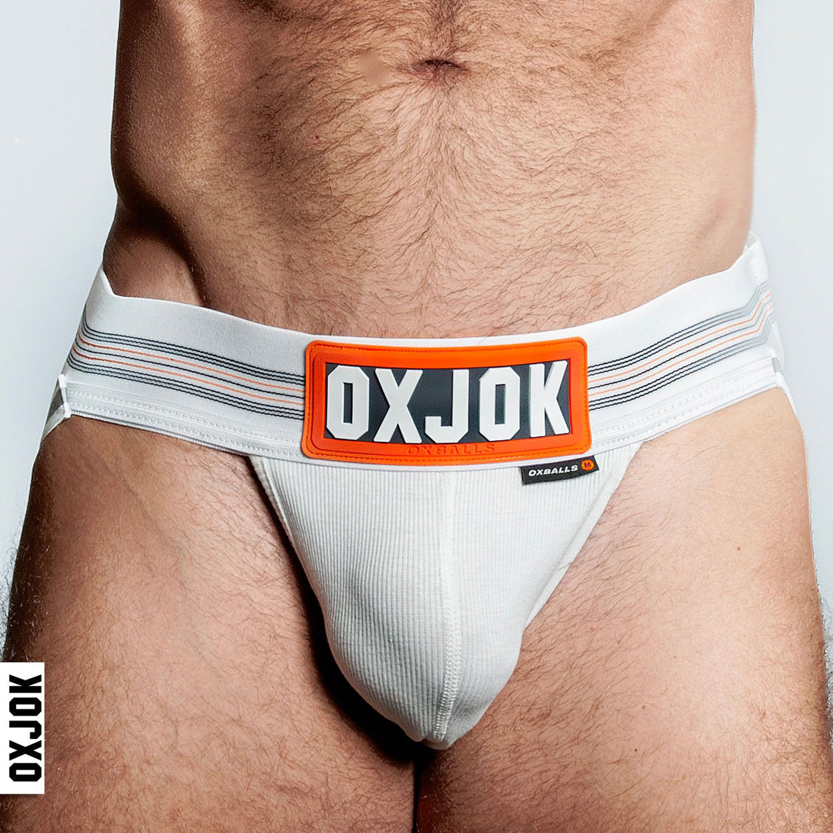 Slingjock Upthrust Slider-Strap Jock White Snow - Small | 840215124494 | Discreet Personal Wellness
