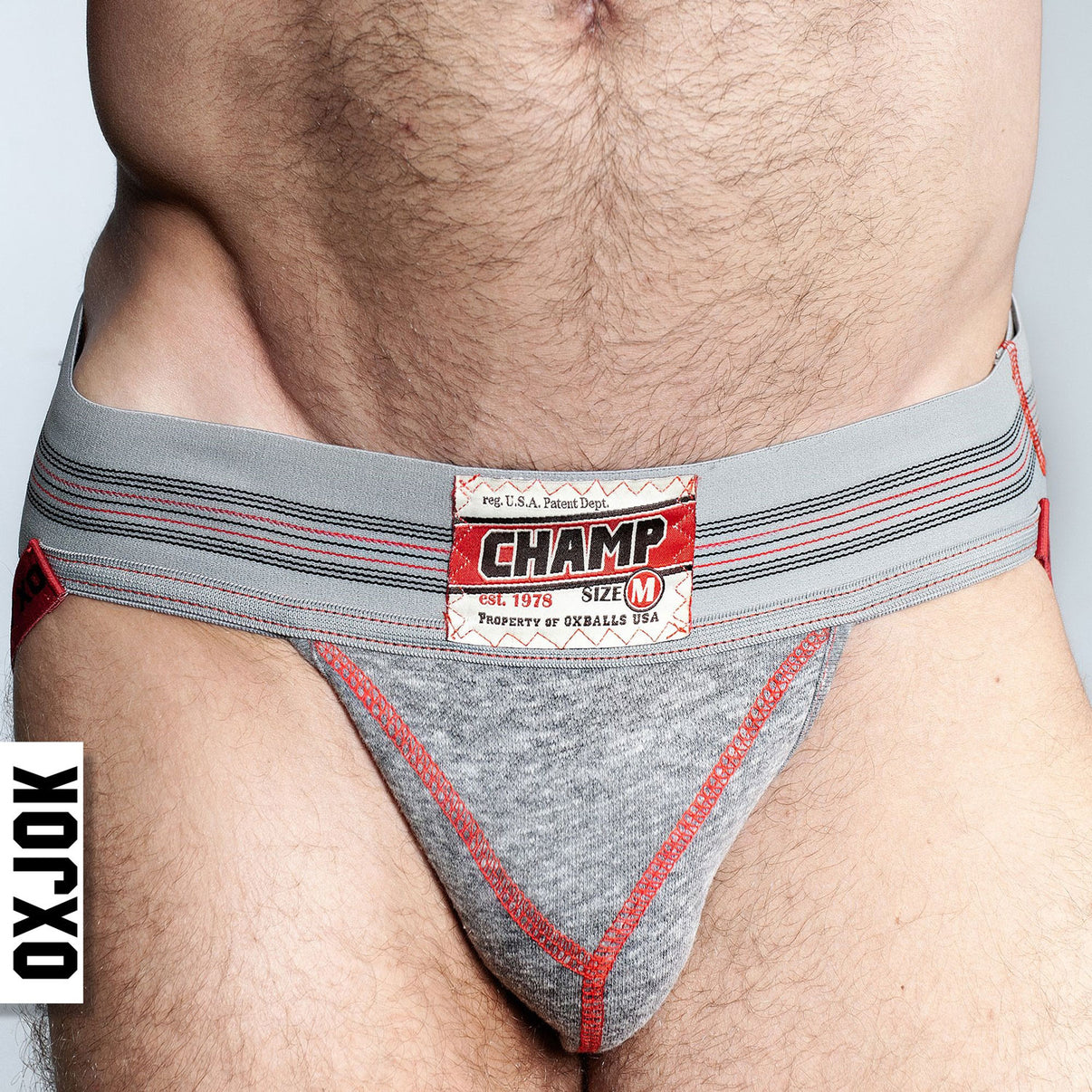 Champ Vintage Sweatshirt Jockstrap Gray Heather - Large | 840215125262 | Discreet Personal Wellness