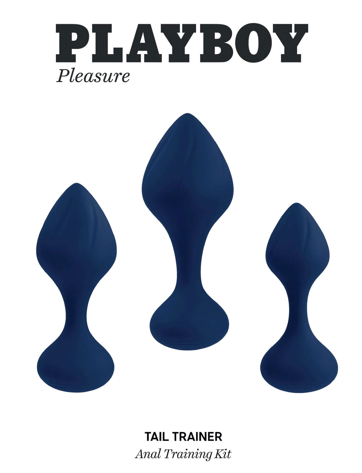 Playboy Pleasure - Tail Trainer - Anal Training Kit - Navy | 844477022307 | Discreet Personal Wellness