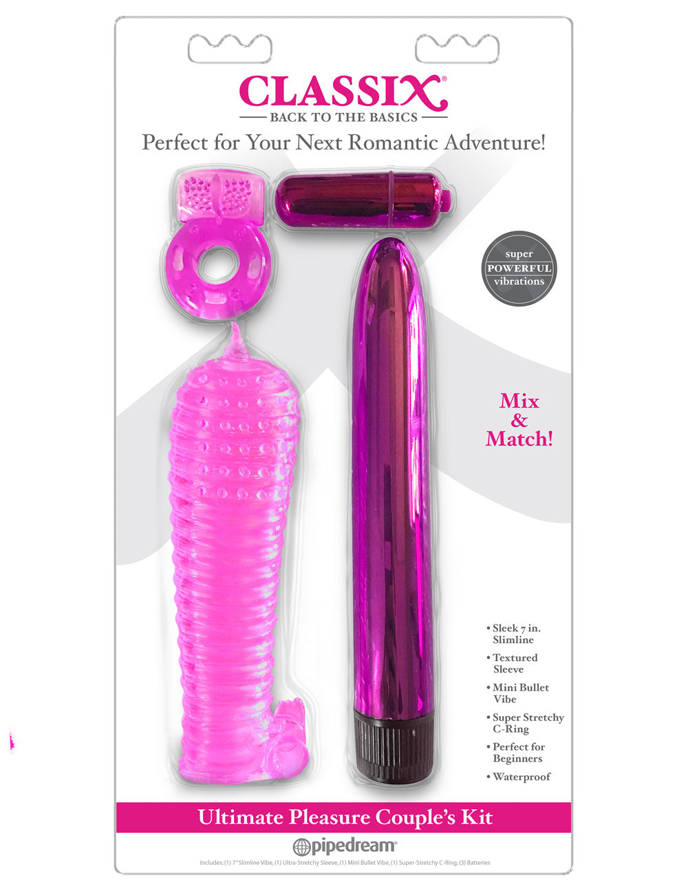 Classix Ultimate Pleasure Couples Kit - Pink | 603912758993 | Discreet Personal Wellness