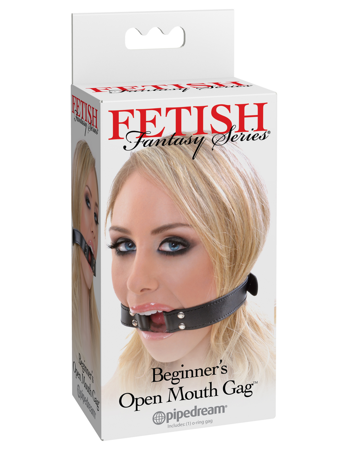 Fetish Fantasy Series Beginners Open Mouth Gag - Black | 603912329599 | Discreet Personal Wellness