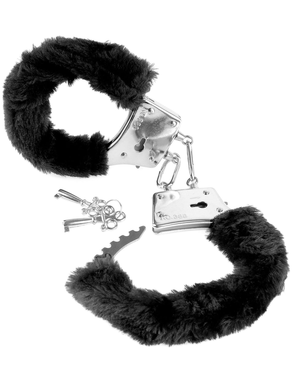 Fetish Fantasy Series Beginner's Furry Cuffs - Black | 603912247589 | Discreet Personal Wellness