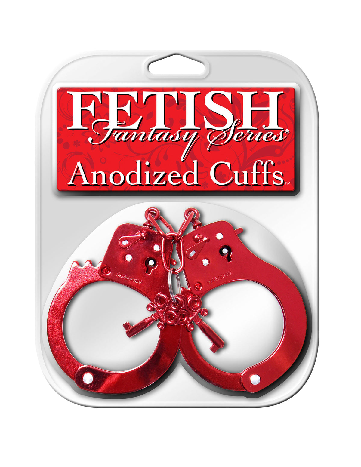 Fetish Fantasy Series Anodized Cuffs - Red | 603912273847 | Discreet Personal Wellness