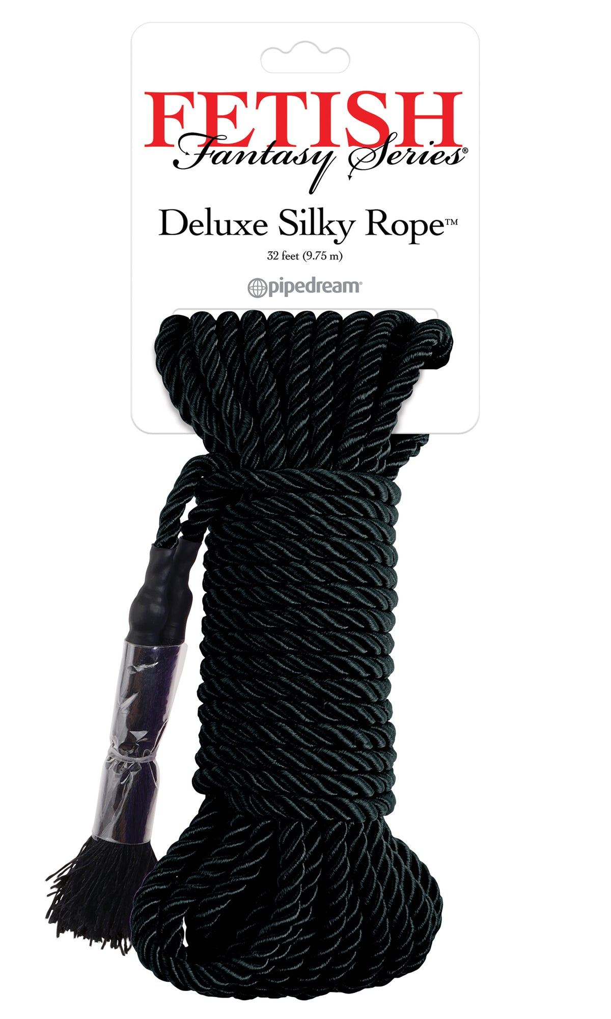 Fetish Fantasy Series Deluxe Silky Rope - Black | 603912361056 | Discreet Personal Wellness