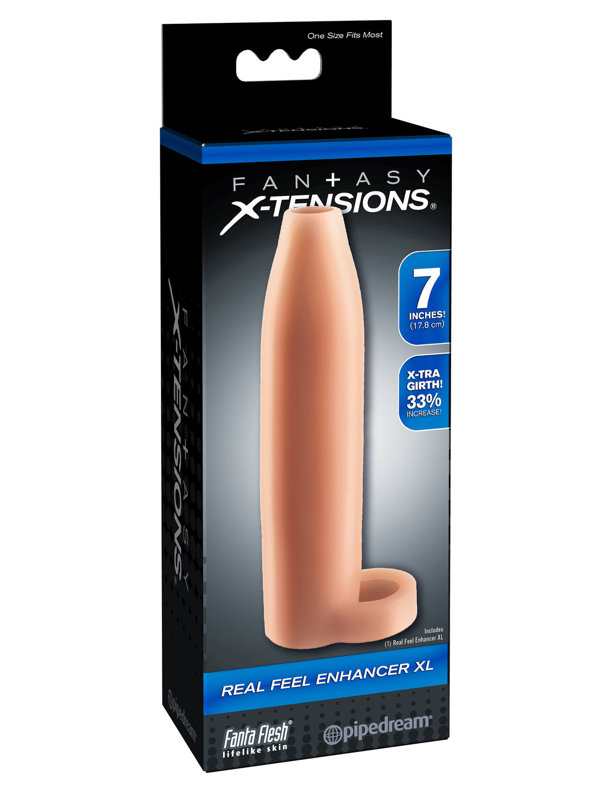 Fantasy X-Tensions Real Feel Enhancer XL - Flesh | 603912345803 | Discreet Personal Wellness