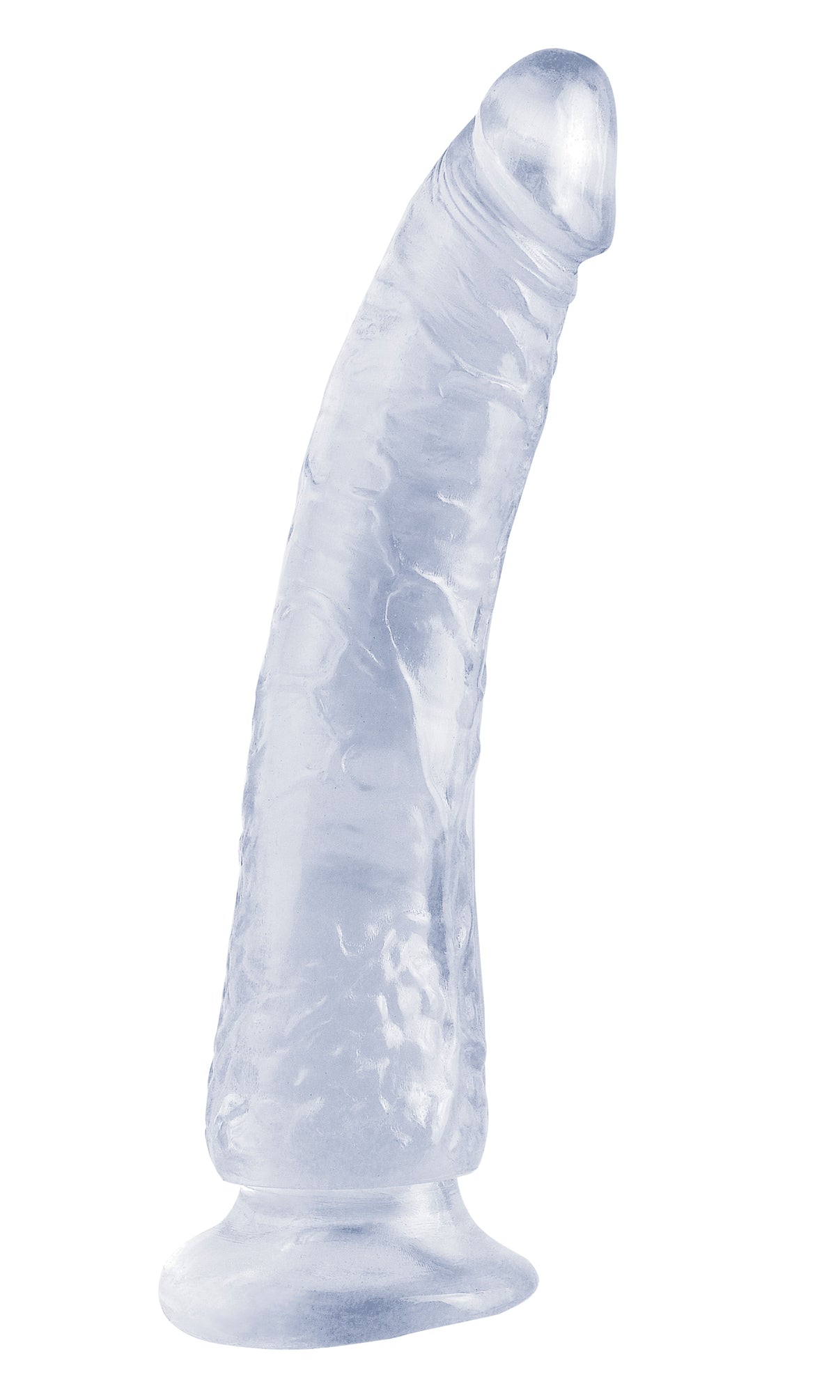 Basix Rubber Works - Slim 7 Inch With Suction Cup - Clear | 603912270600 | Discreet Personal Wellness