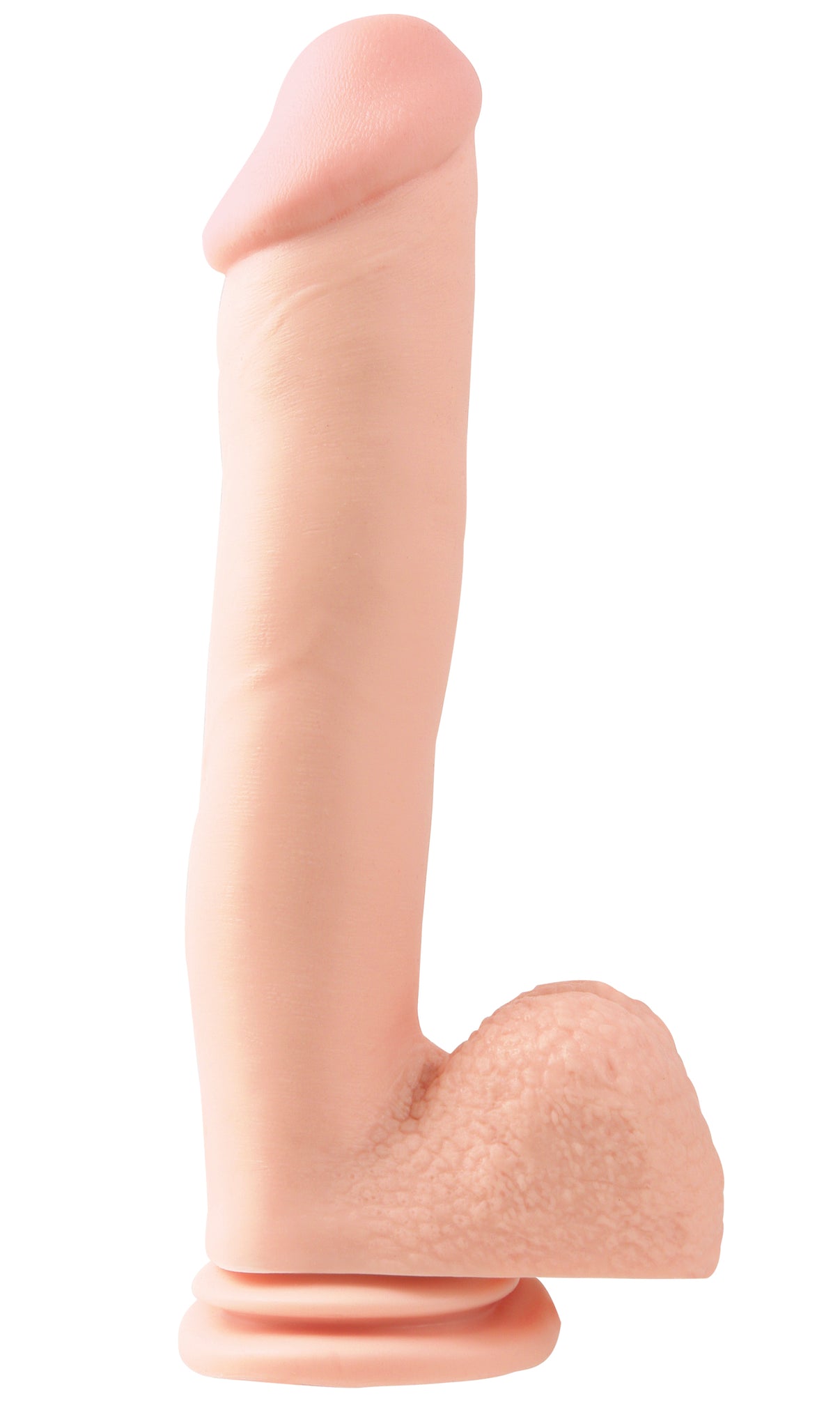 Basix Rubber Works 12 Inch Penis With Suction Cup - Light | 603912293708 | Discreet Personal Wellness
