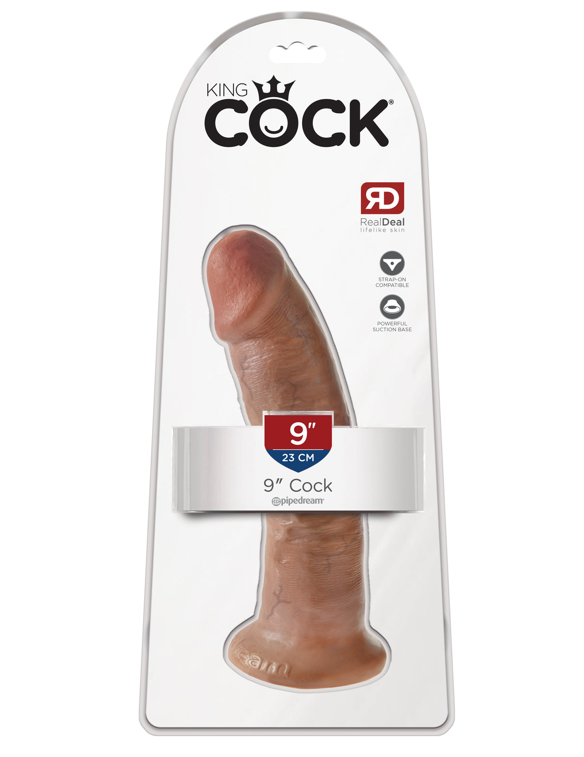 King Penis 9 Inch Penis - Tan | 603912746334 | Discreet Personal Wellness