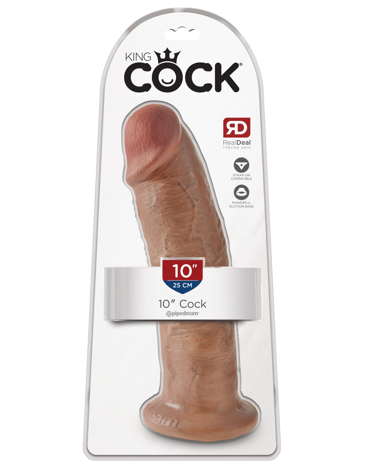 King Penis 10 Inch Penis - Tan | 603912746341 | Discreet Personal Wellness